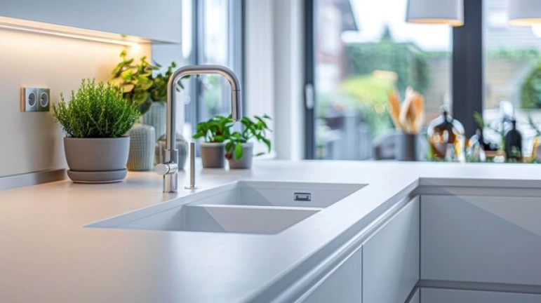 How to clean a stained corian sink